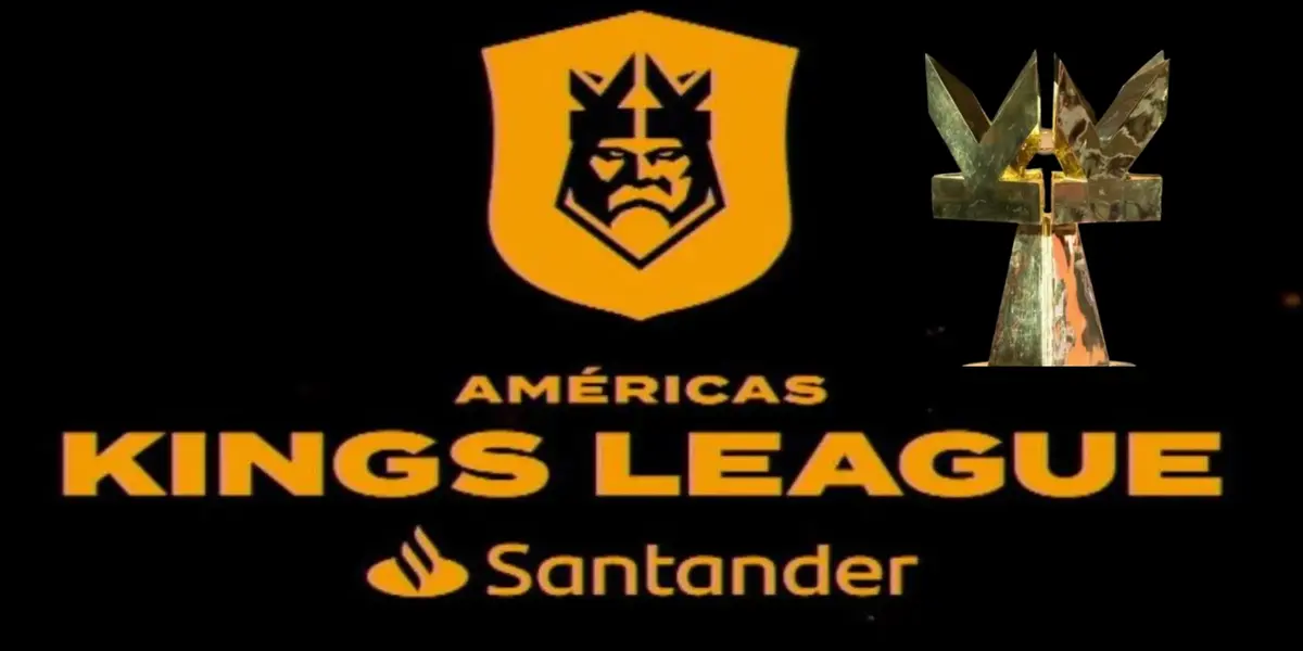 Logo y trofeo de la Kings League Américas/ Foto: Seetok