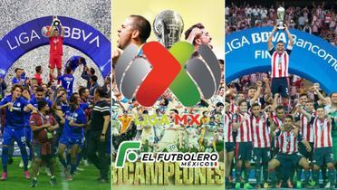 Los clubes con más campeonatos en la Liga MX. | Foto: Telemundo, Informador, X