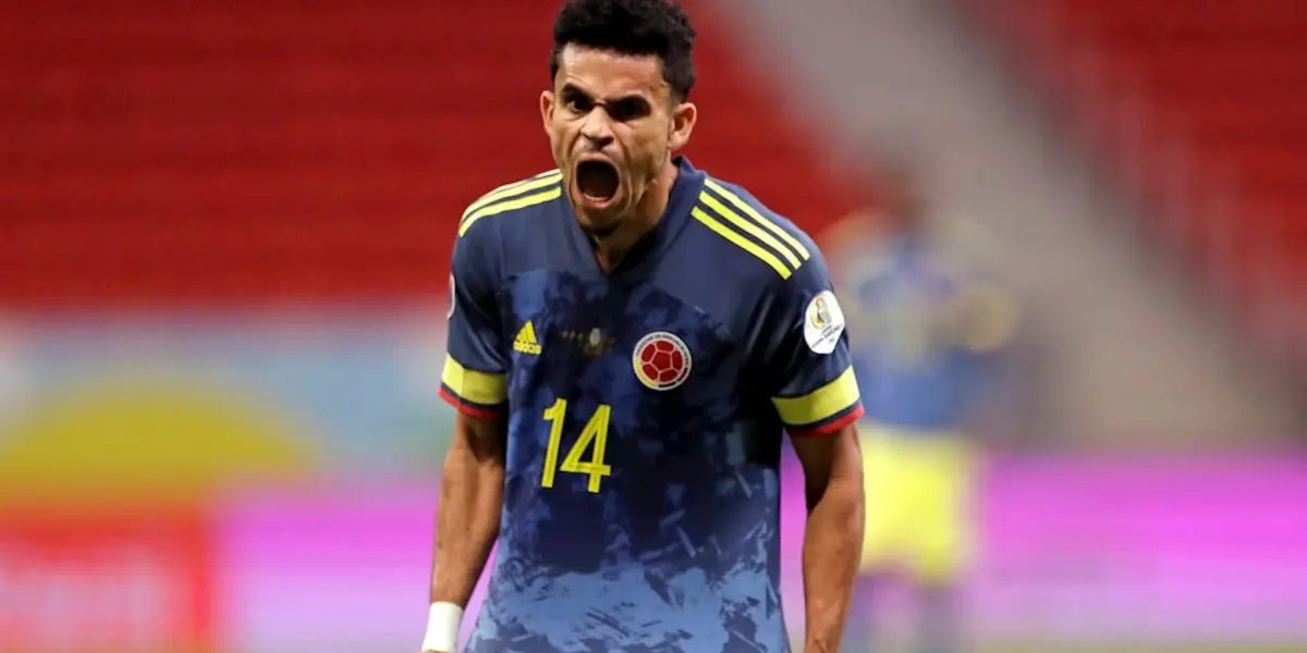 Luis Díaz con la camiseta de Colombia. (Foto: Studiofutbol)