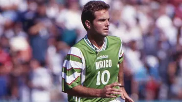 Luis García con la Selección de fútbol Mexicana (Foto: Eso)