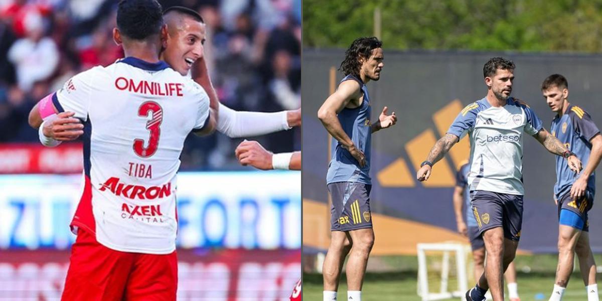 Mientras Chivas lo gana, aficionados de Boca piden salida de Gago / Foto: IG @chivas y @bocajrs