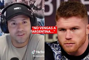 Mientras Saúl Álvarez amenazó a Messi, Agüero se pelea con el boxeador y le lanza una amenaza