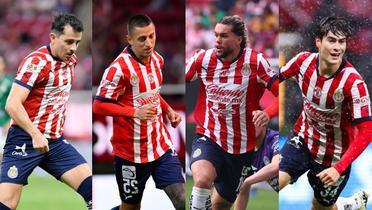 Mozo, Alvarado, Cowell y González. | Fotos: Mex Sport, X oficial de Chivas e IG oficial de Armando