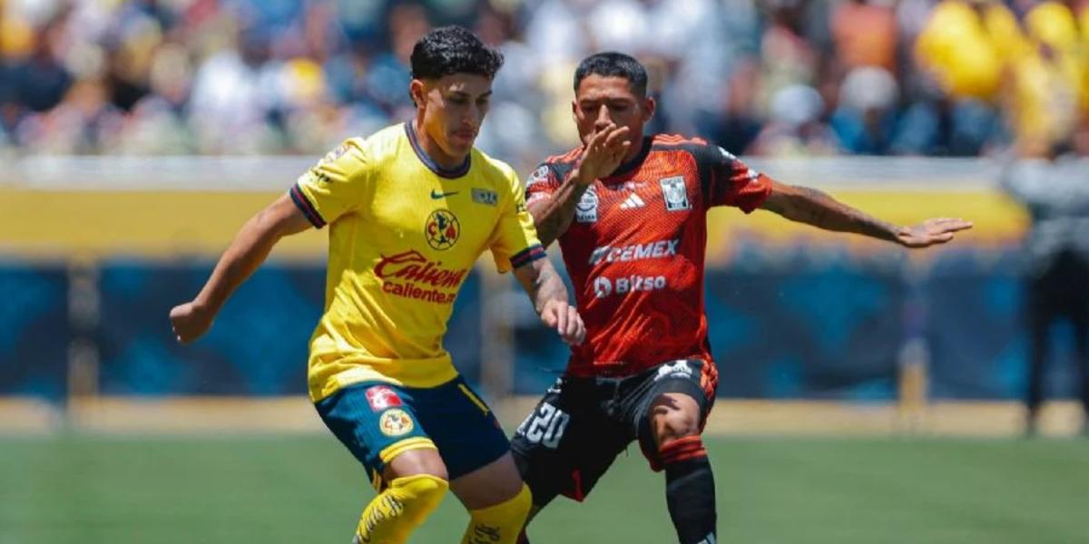Partido entre Tigres vs América por la Súper Copa de la Liga MX (Fuente: Liga MX) 