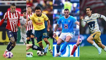 Partidos de la Liga MX. | Foto: X oficial de Chivas, América, Cruz Azul y Pumas