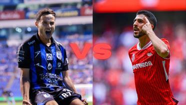 Querétaro recibe a Toluca para el partido de J12. | Foto: X oficial de @Club_Queretaro y @TolucaFC