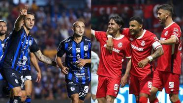 Querétaro y Toluca en partidos del Apertura 2024. | Fotos: X oficiales de los equipos