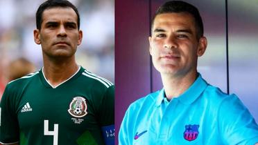 Rafael Márquez en la selección mexicana y a la derecha en su faceta de entrenador (Fuente: Imago y Barcelona) 
