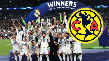 Real Madrid durante la premiación de la UEFA Champions League