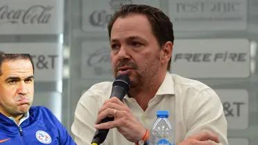 Santiago Baños en conferencia de prensa con América. Foto: Ovaciones