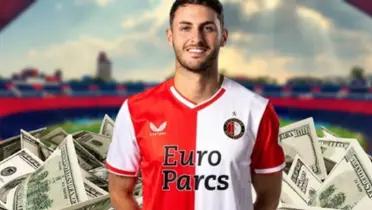 Santiago Giménez con Feyenoord