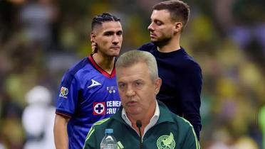 Uriel Antuna, Martín Anselmi y Javier Aguirre (Foto: GettyImages)