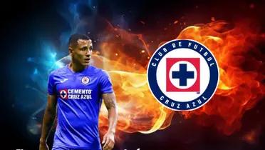 Yotún con el escudo de Cruz Azul /FOTO El Futbolero