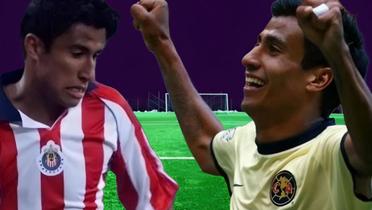  Alonso 'Negro' Sandoval con la playera de Chivas y América (Foto: Mexsport)