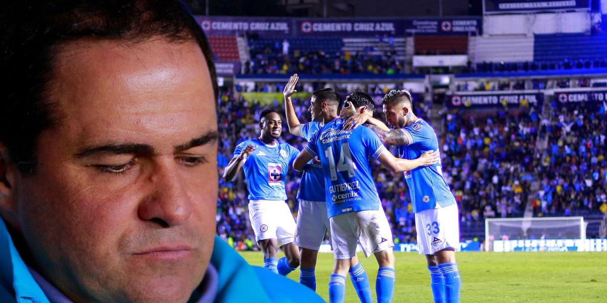 André Jardine y al fondo Cruz Azul (Foto: GettyImages)