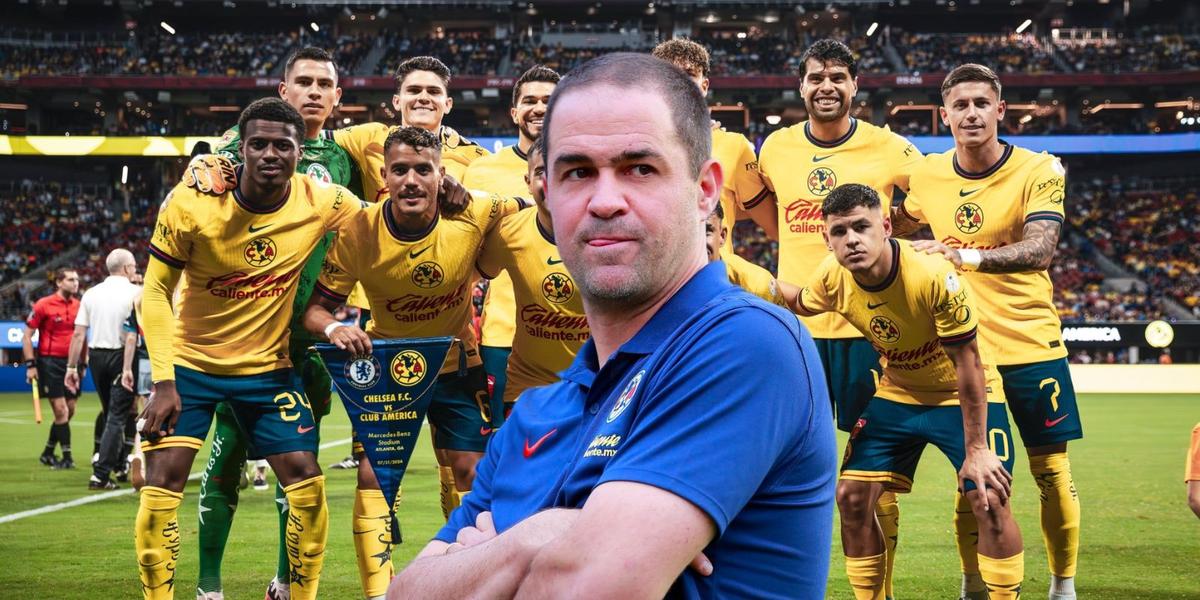 André Jardine y al fondo el Club América (Foto: GettyImages)