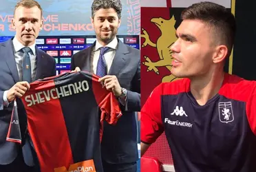 Andriy Shevchenko fue nombrado como el nuevo entrenador del Genoa y adelantó lo que pasará con Johan Vásquez