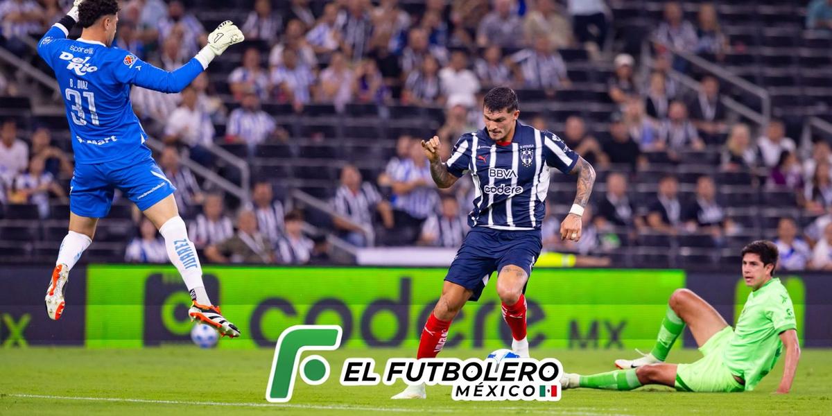 Así fue el error de Haret Ortega que le costó el gol contra Rayados (Foto: @Rayados)