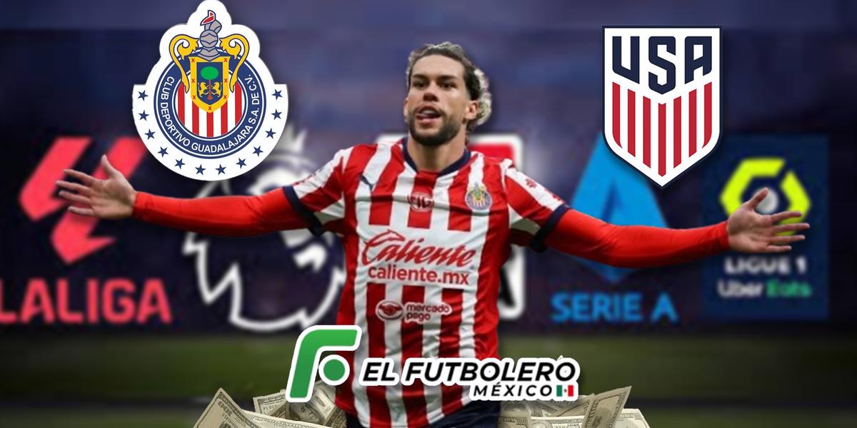 Cade Cowell, el jugador de Chivas y Team USA, su valor y los equipos Europeos a los que ha interesado