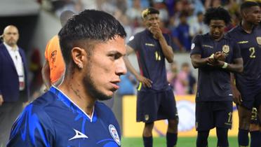 Carlos Salcedo con Cruz Azul y de fondo la Selección de Ecuador (Fuente: EXTRA)