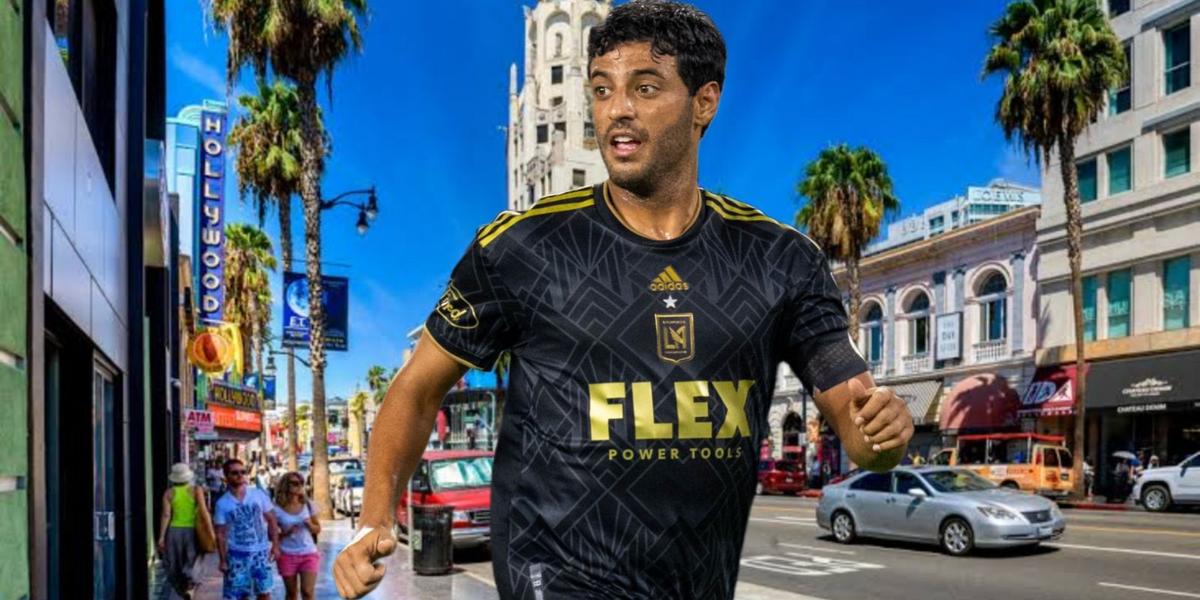 Carlos Vela y al fondo la ciudad de Los Ángeles, California (Foto: GettyImages)