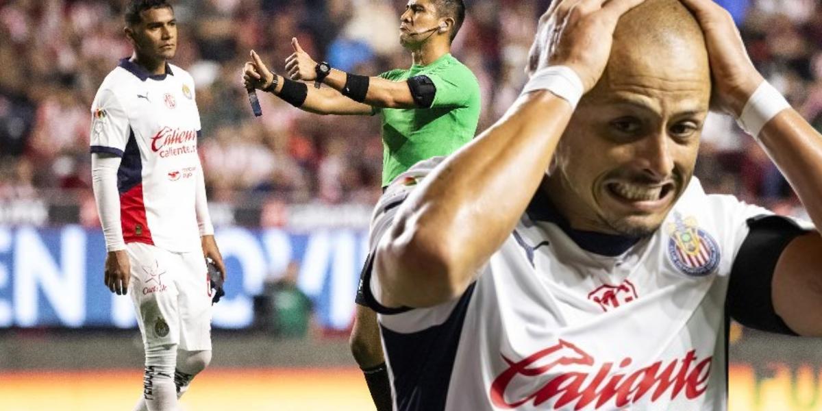 Central del juego entre chivas versus Xolos, anula el gol de Chicharito (Fuente: Imago) 