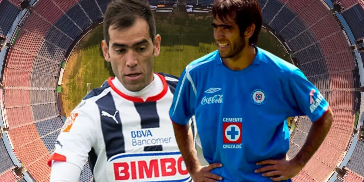 César Delgado con Rayados y Cruz Azul / Imagen: Luis Estrello