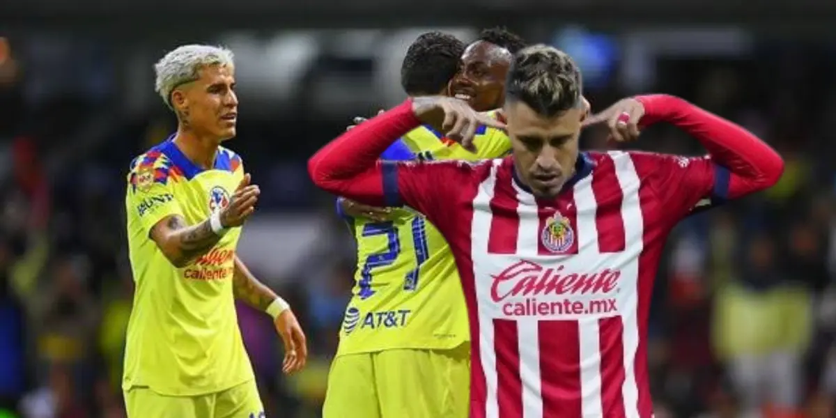 Chicote festejando con América y con la playera de Chivas 