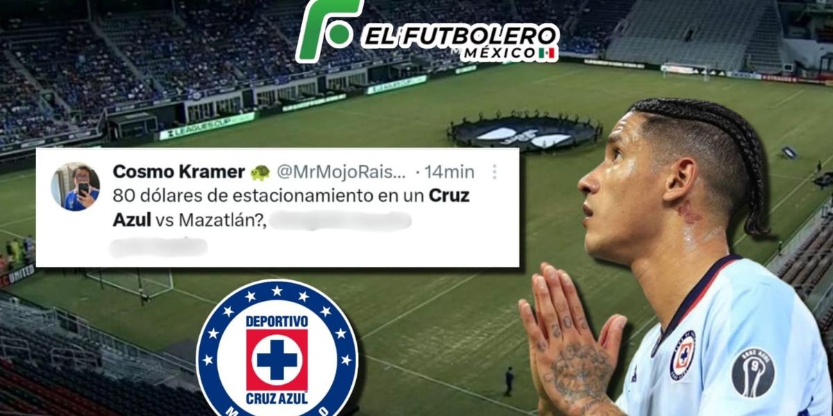 El pasto descuidado y el estacionamiento son tendencia en el Cruz Azul vs Mazatlán