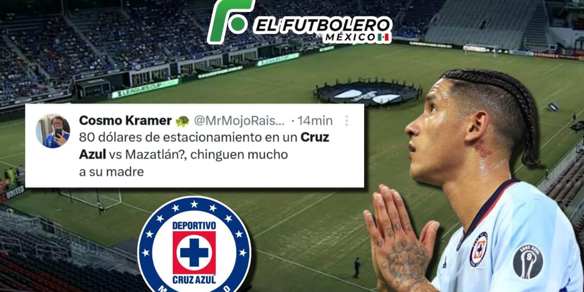 El pasto descuidado y el estacionamiento son tendencia en el Cruz Azul vs Mazatlán