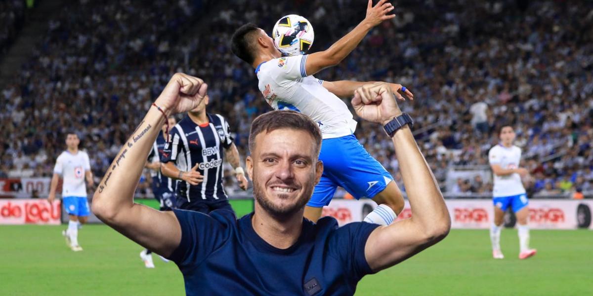 Cruz Azul y una jugada en el estadio Gigante de Acero (Fuente: Cruz Azul) 