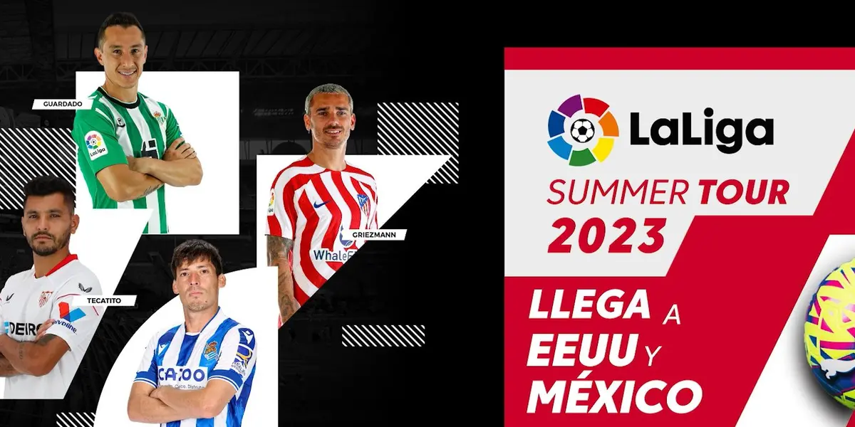 Cuatro equipos españoles jugarán dos partidos amistosos en México. 