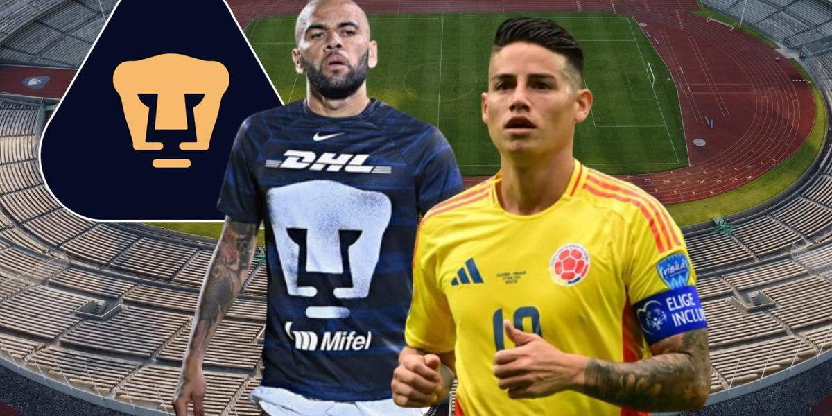 Ya trajeron a Dani Alves, lo que debería pagar Pumas por James Rodríguez