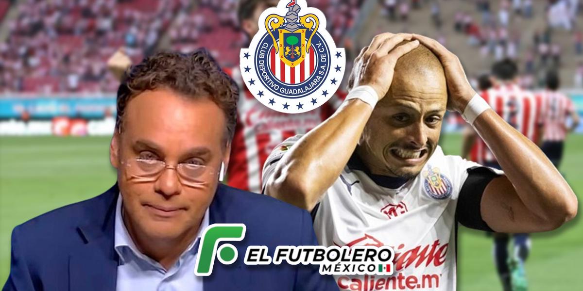 David Faitelson reacciona a goleada de Chivas con un dardo para Chicharito Hernández 