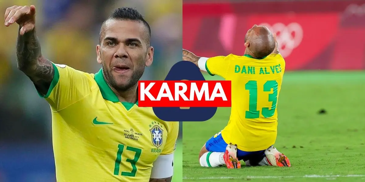 Dejó a Pumas para prepararse con la Selección de Brasil, ahora le cae el karma a Dani Alves en el Mundial