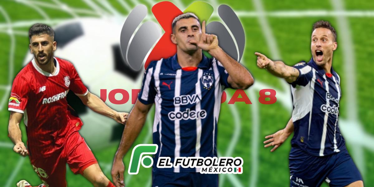 Tabla de goleo de la Liga MX 2024 tras J8; ¿Rayados tiene los mejores goleadores?