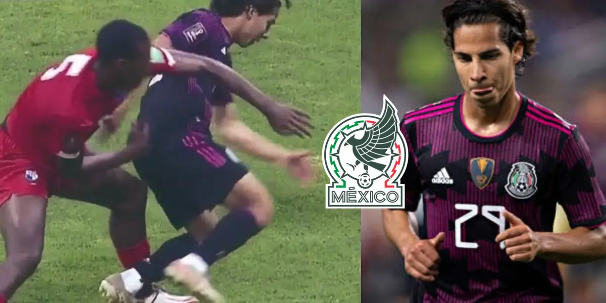 Diego Lainez se fabricó un penal y la afición mexicana no tardó en ponerle un nuevo apodo