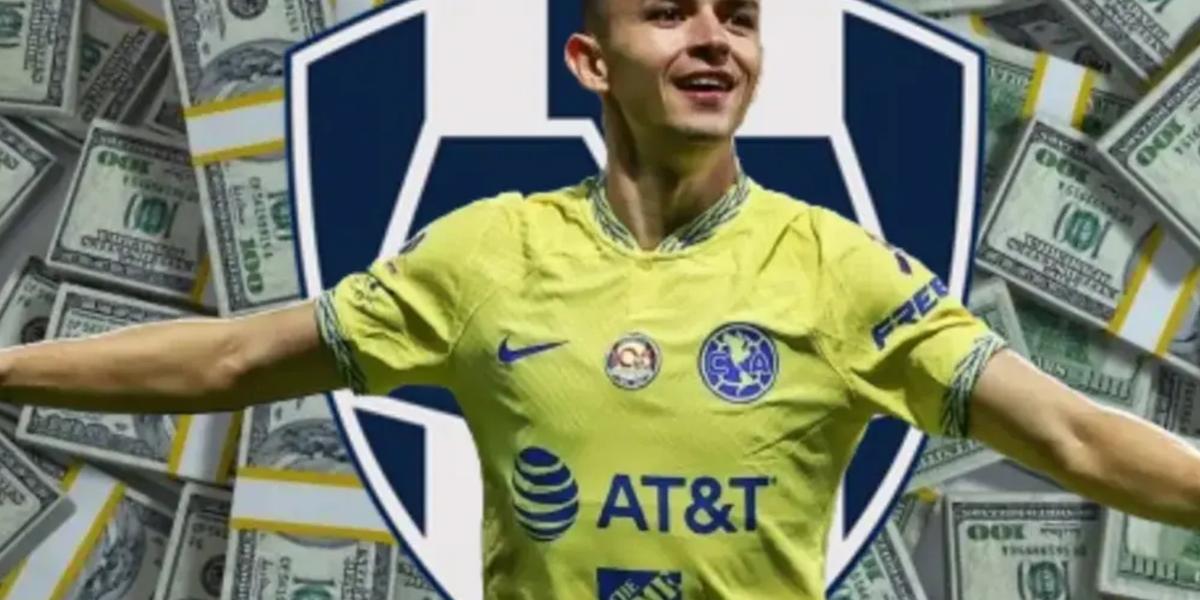 Rayados pone 14 millones y un jugador, para sacar a Álvaro Fidalgo del América 