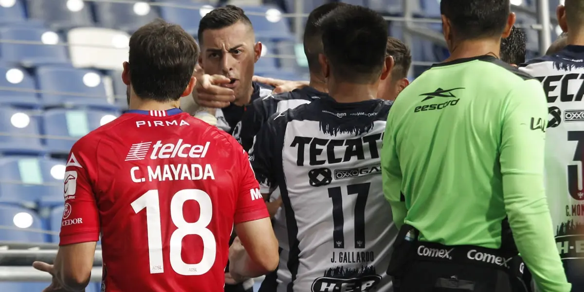 El argentino de Rayados de Monterrey se burló del portero de Atlético San Luis luego de anotarle el 2-0 anoche.