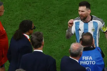 El delantero Lionel Messi tuvo un arrebato con un jugador neerlandés quien lo llamó ‘bobo’ 