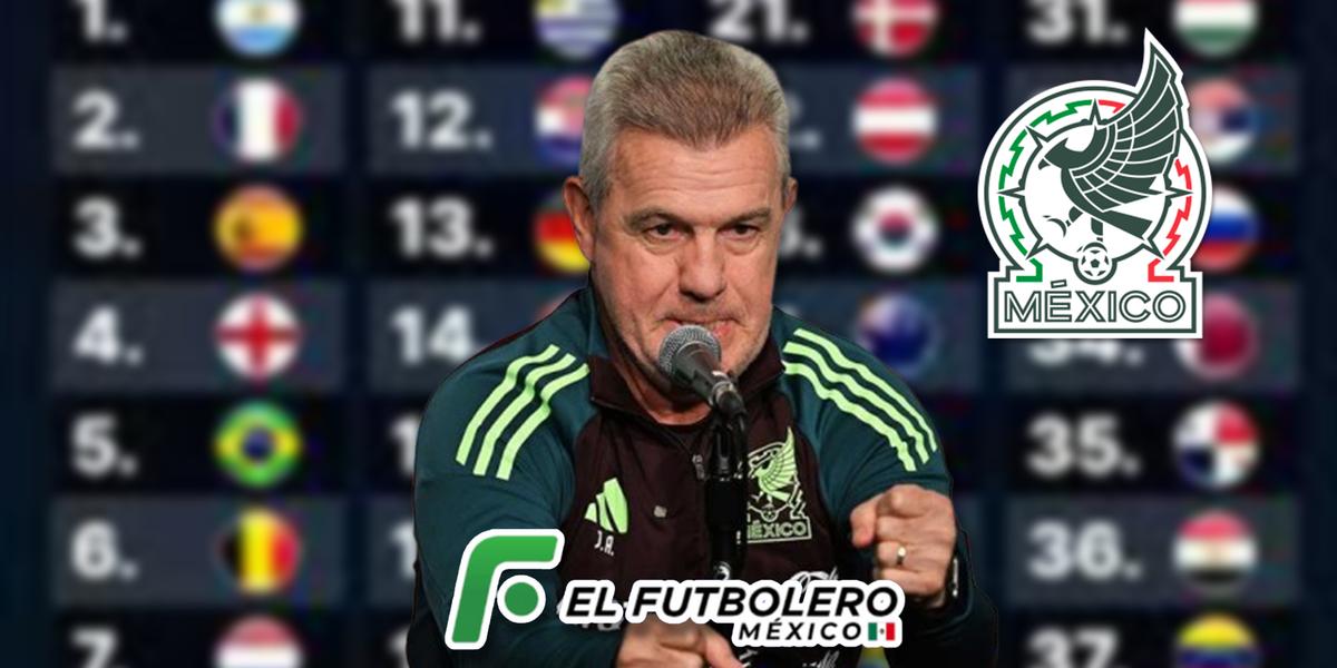 La posición que ocupa México en el Ranking FIFA tras la llegada del Vasco Aguirre