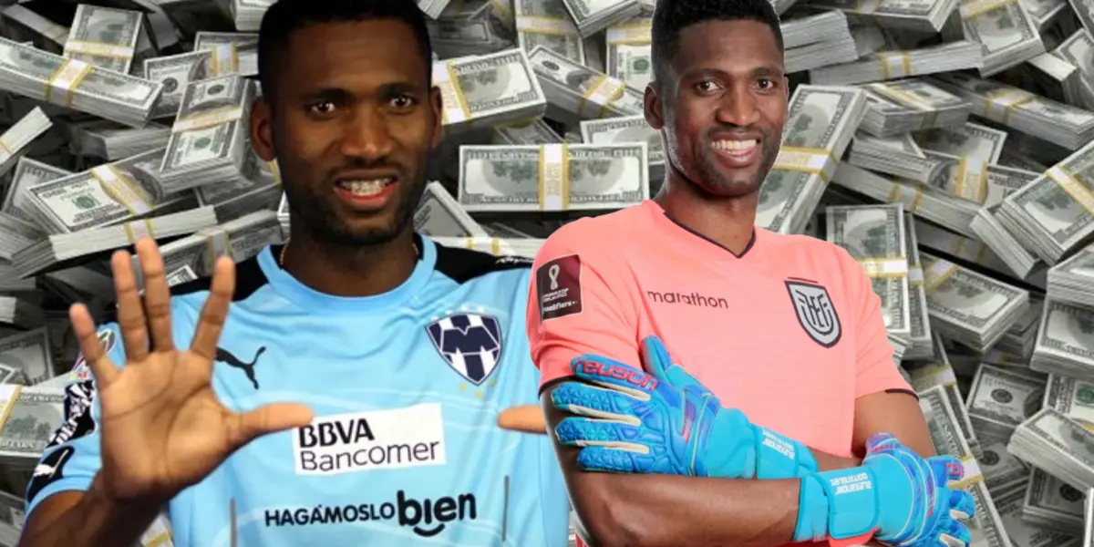 El salario de Alexander Domínguez en Ecuador a diferencia de Rayados