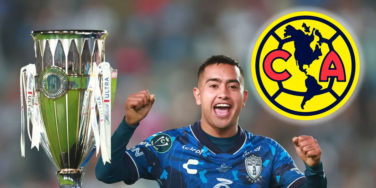 Erick Sánchez durante la celebración con Pachuca por la Concacaf Champions Cup