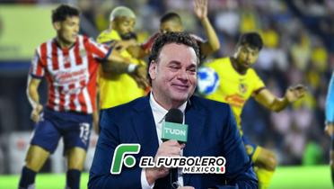 Faitelson desató polémica con un chiste de mal gusto durante el América vs Chivas (Foto: TUDN)