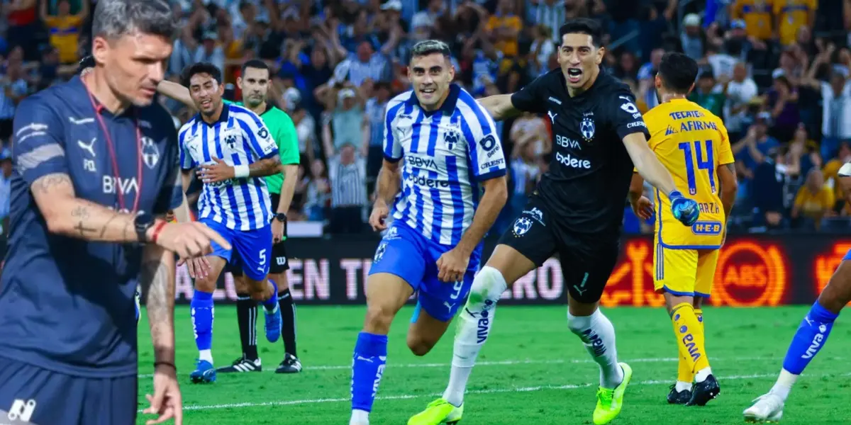 Fernando Ortiz con jugadores de Rayados y Tigres  Foto: Milenio 