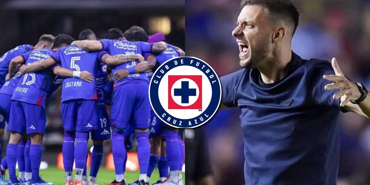 Foto: TV Azteca y Marca / Cruz Azul y Martín Anselmi.