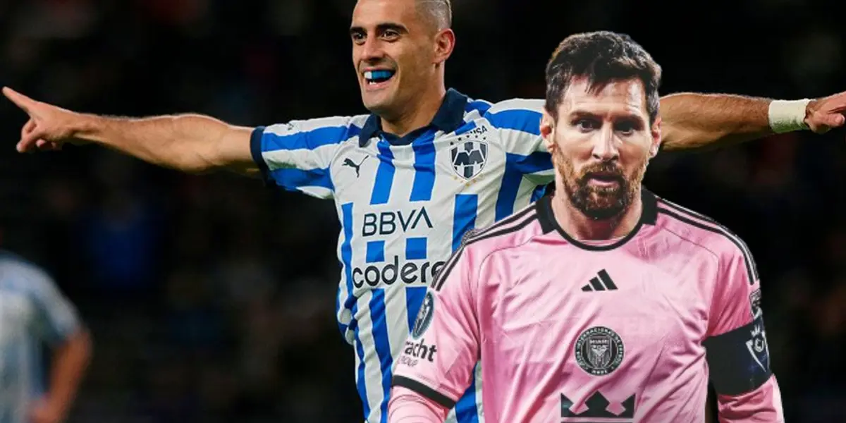 Germán Berterame en Rayados y Lionel Messi en Inter Miami/ Foto: Rayados