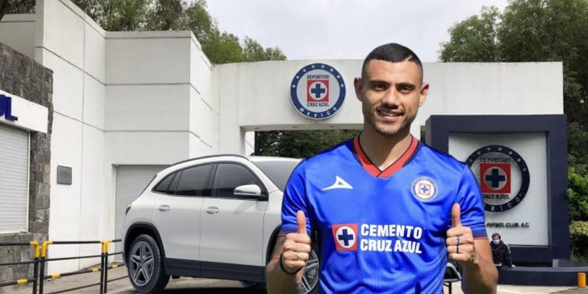 Apenas llegó a México y el coche que ya maneja Giorgios Giakoumakis a su llegada a Cruz Azul