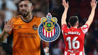 Héctor Herrera jugando con la playera de Houston y con la del Atlético (Fuente: Somos Chivas) 