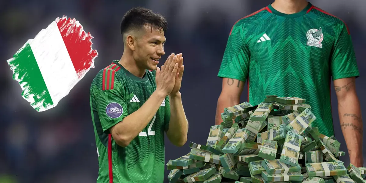 Hirving Lozano durante su participación con la Selección Mexicana en el Mundial de Qatar 2022